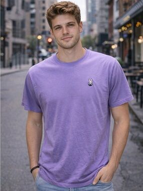 Psycho Bunny Purple Men’s Size 6 Pima Cotton Designer T-Shirt